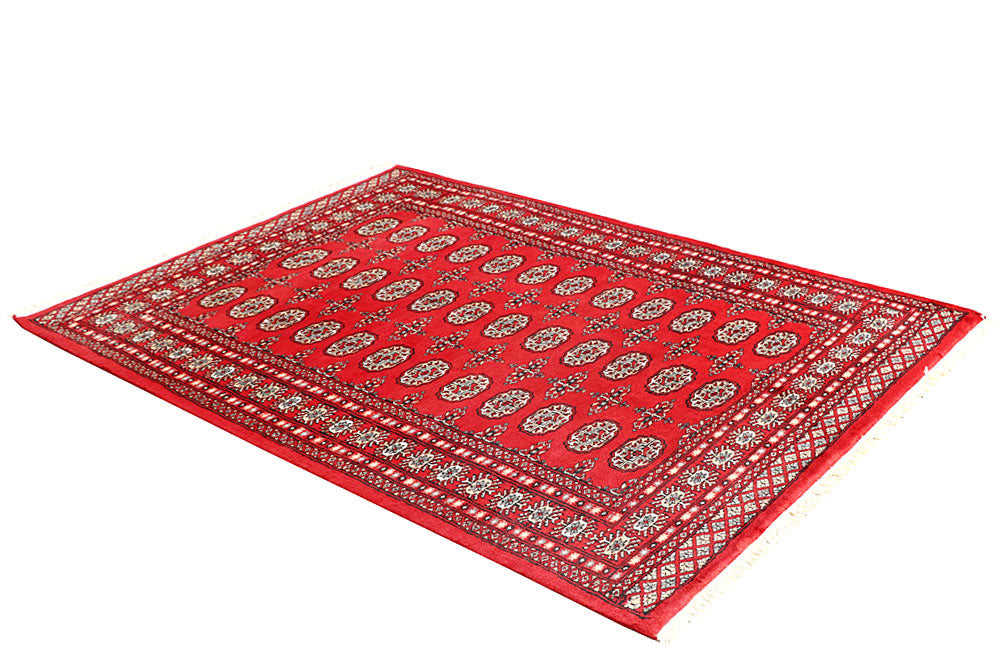 Red Bokhara 4' 7 x 6' 4 - No. 60751 - ALRUG Rug Store