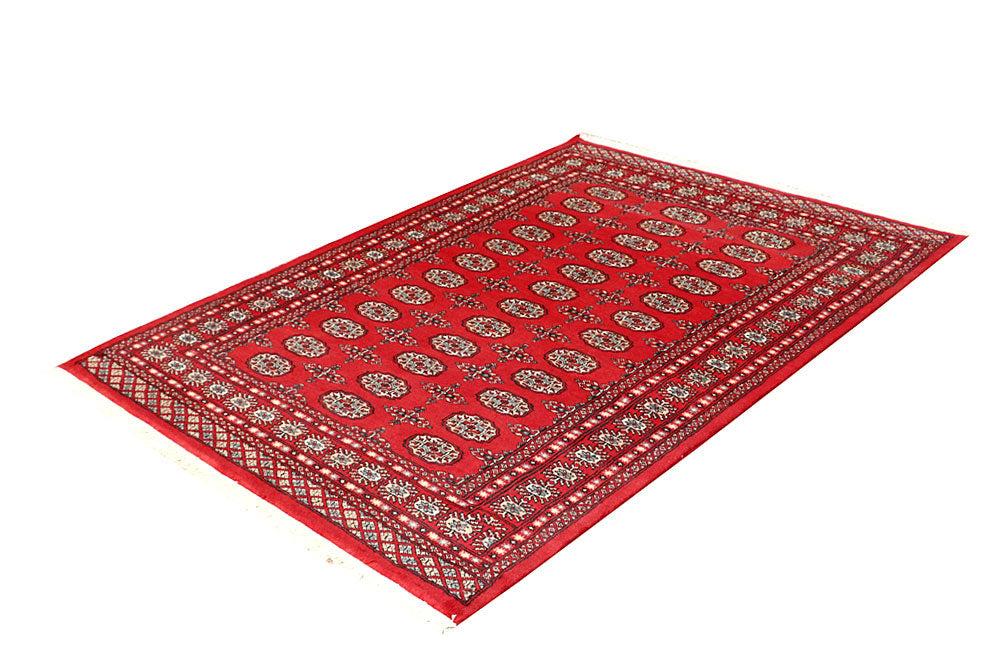 Red Bokhara 4' 7 x 6' 4 - No. 60751 - ALRUG Rug Store