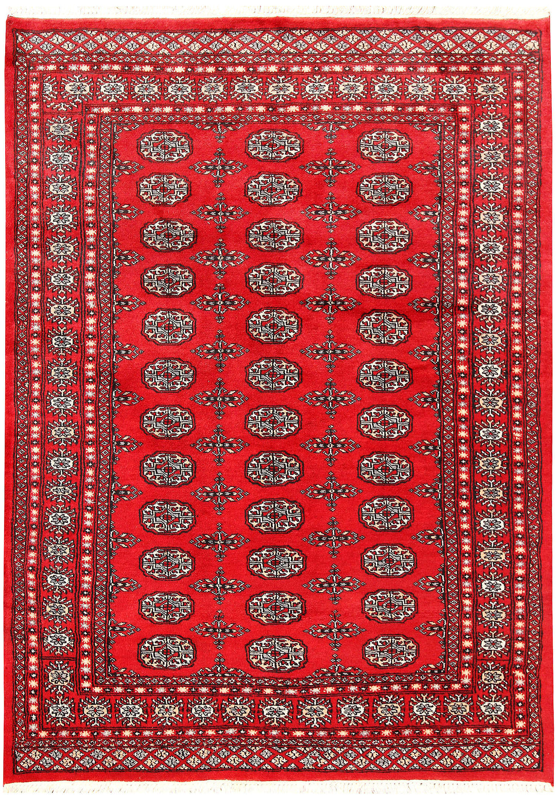 Red Bokhara 4' 7 x 6' 4 - No. 60751 - ALRUG Rug Store