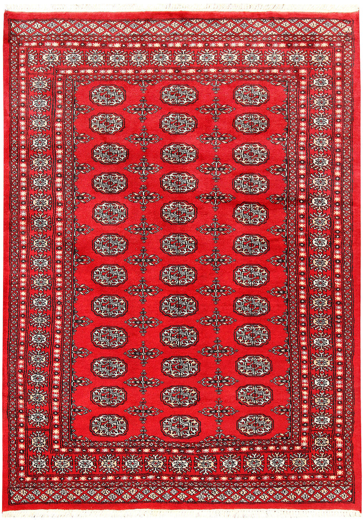 Red Bokhara 4' 7 x 6' 4 - No. 60751 - ALRUG Rug Store