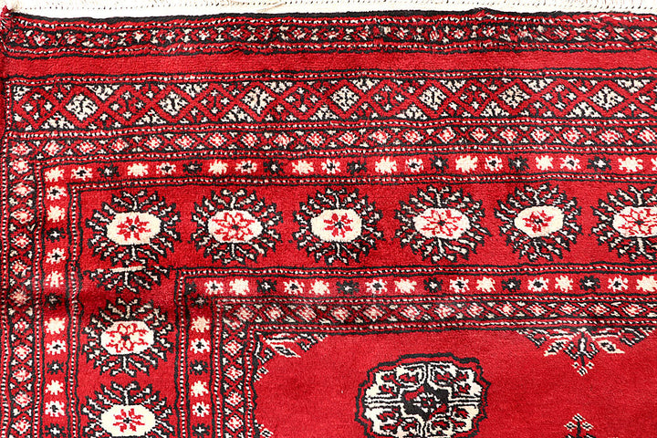Red Bokhara 4' 5 x 7' 9 - No. 60752 - ALRUG Rug Store