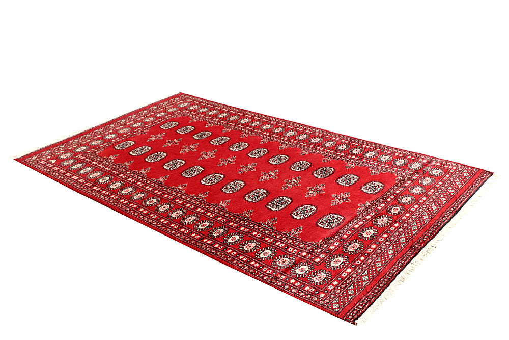 Red Bokhara 4' 5 x 7' 9 - No. 60752 - ALRUG Rug Store