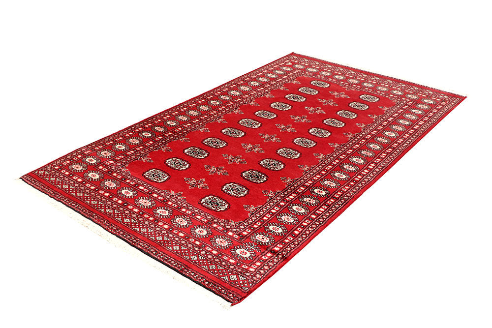 Red Bokhara 4' 5 x 7' 9 - No. 60752 - ALRUG Rug Store