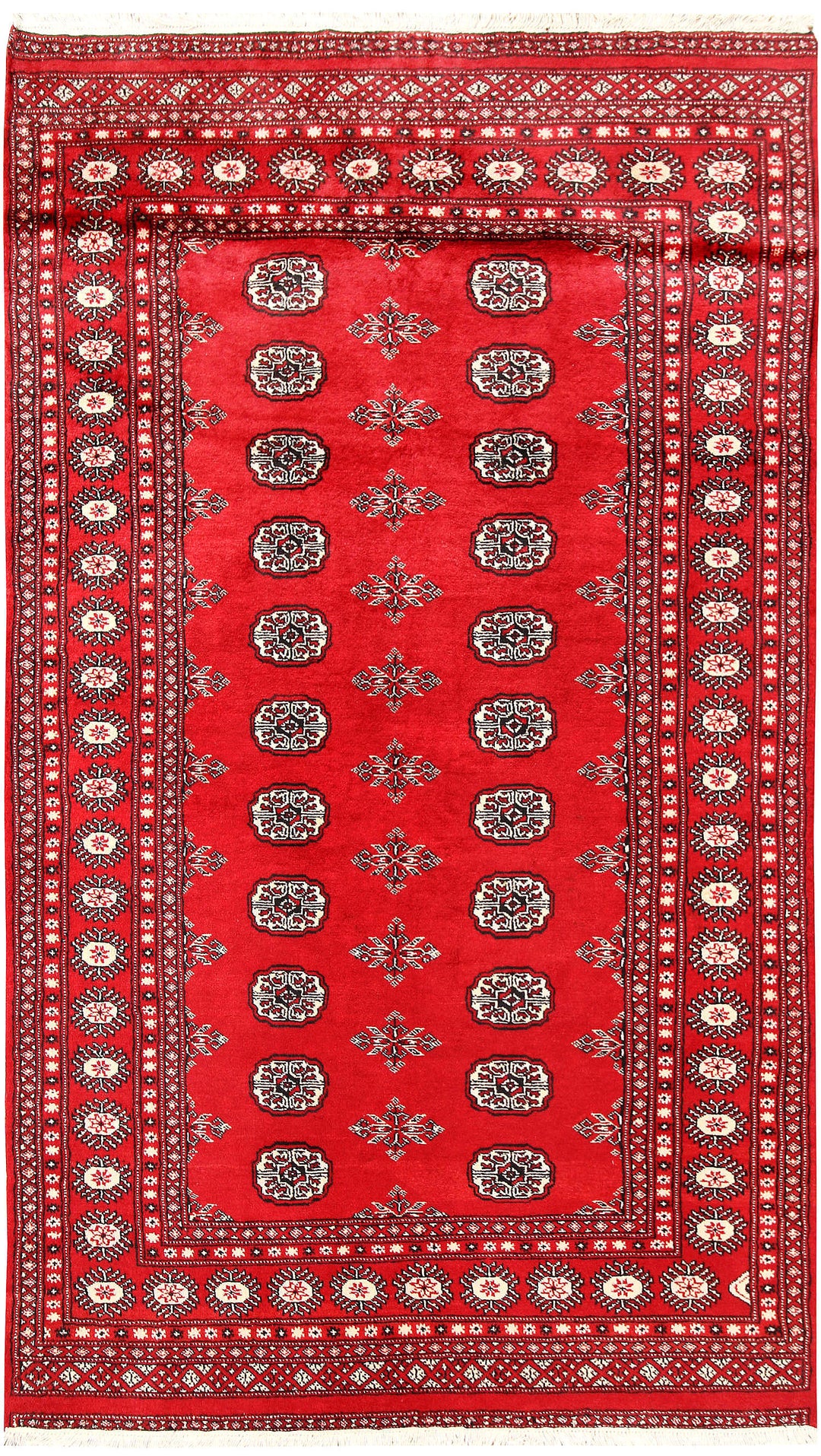Red Bokhara 4' 5 x 7' 9 - No. 60752 - ALRUG Rug Store