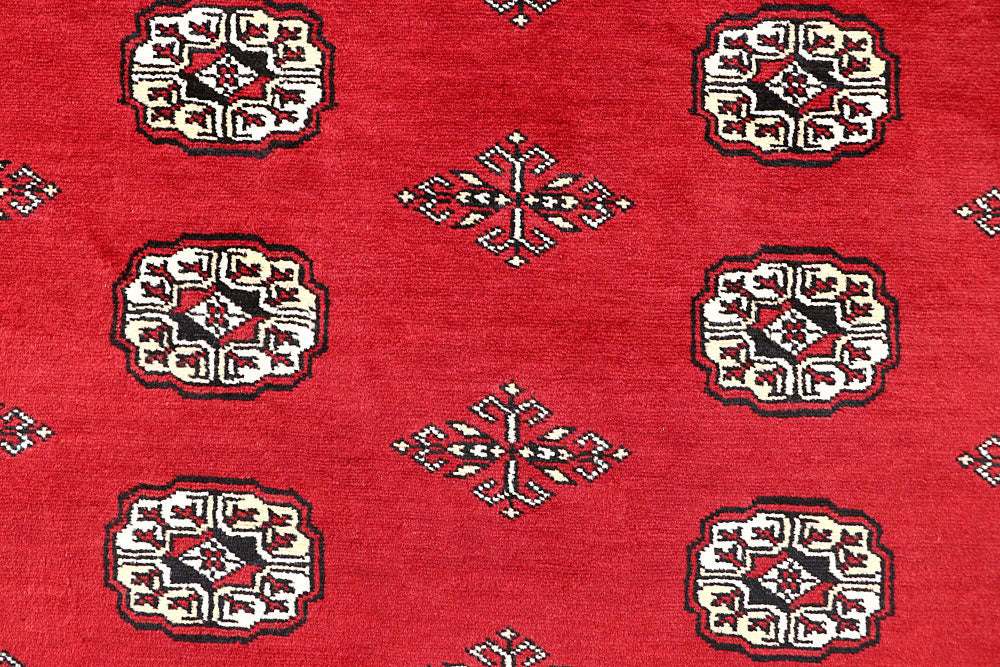 Red Bokhara 4' 7 x 7' 9 - No. 60758 - ALRUG Rug Store