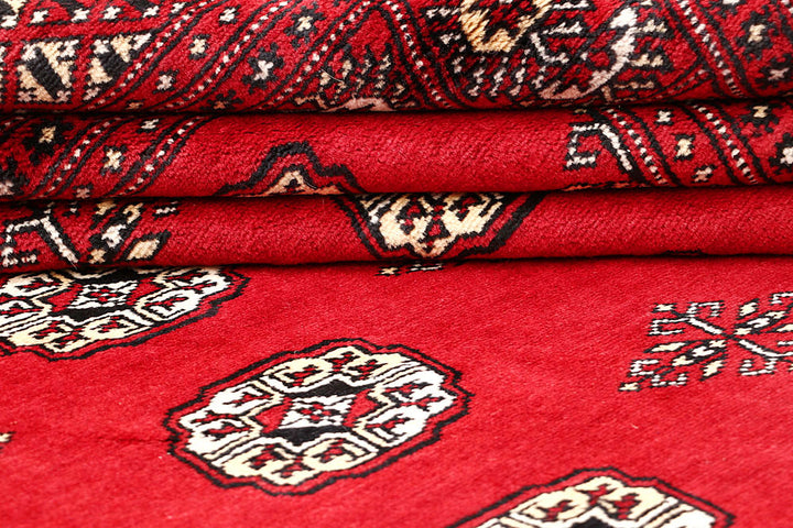 Red Bokhara 4' 7 x 7' 9 - No. 60758 - ALRUG Rug Store
