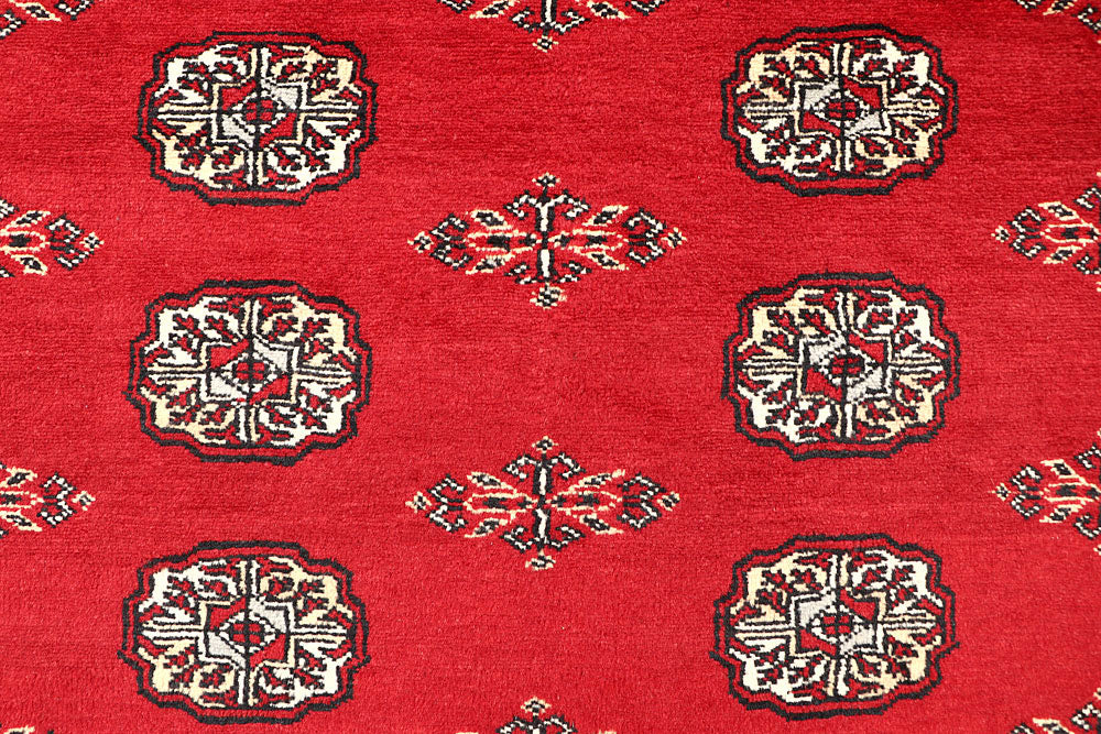 Red Bokhara 4' 6 x 7' 7 - No. 60761 - ALRUG Rug Store