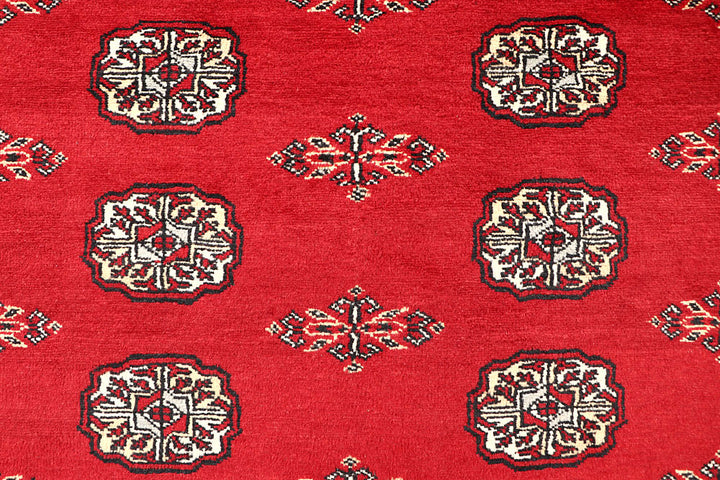 Red Bokhara 4' 6 x 7' 7 - No. 60761 - ALRUG Rug Store