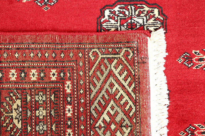 Red Bokhara 4' 6 x 7' 7 - No. 60761 - ALRUG Rug Store
