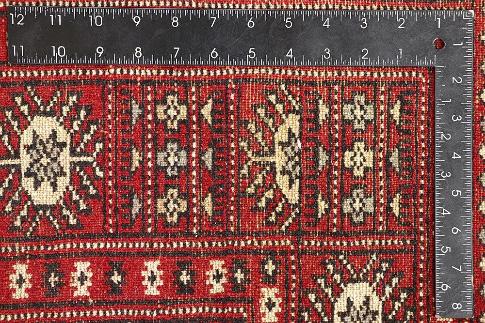 Red Bokhara 4' 6 x 7' 7 - No. 60761 - ALRUG Rug Store