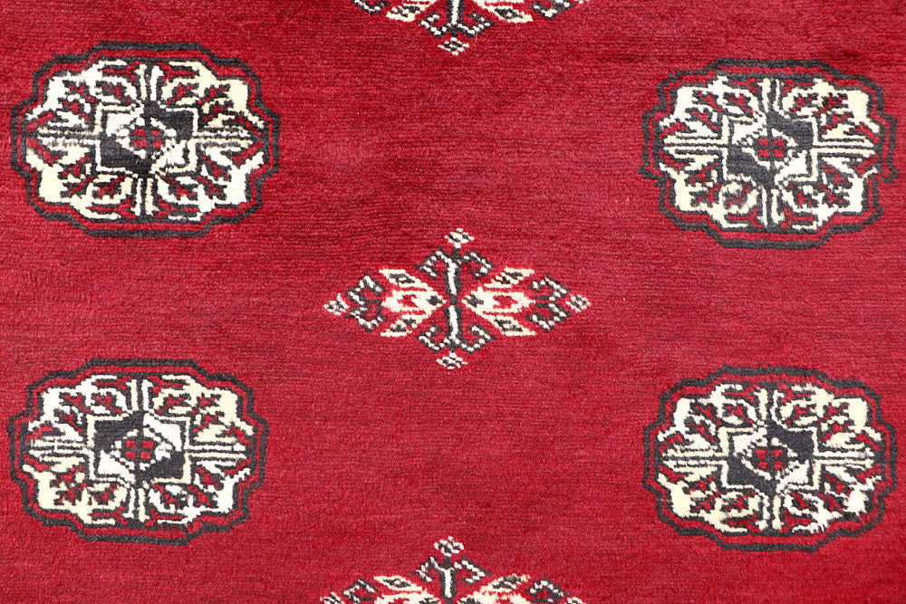 Firebrick Bokhara 4' 7 x 6' 11 - No. 60774 - ALRUG Rug Store
