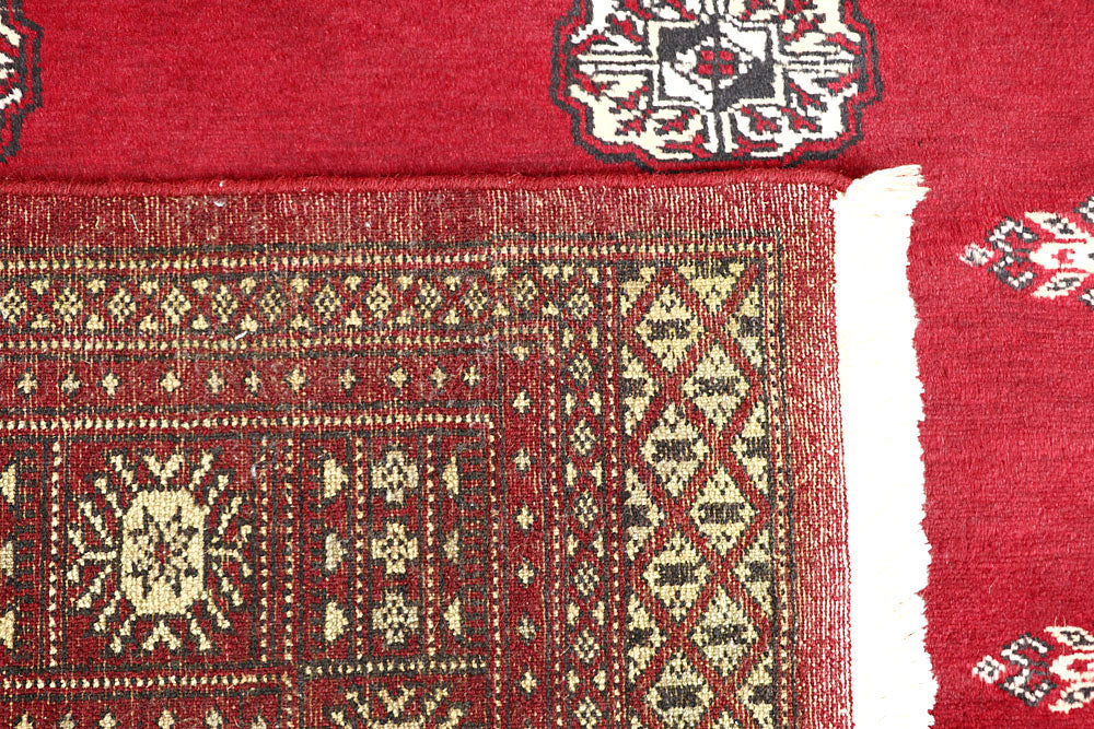 Firebrick Bokhara 4' 7 x 6' 11 - No. 60774 - ALRUG Rug Store