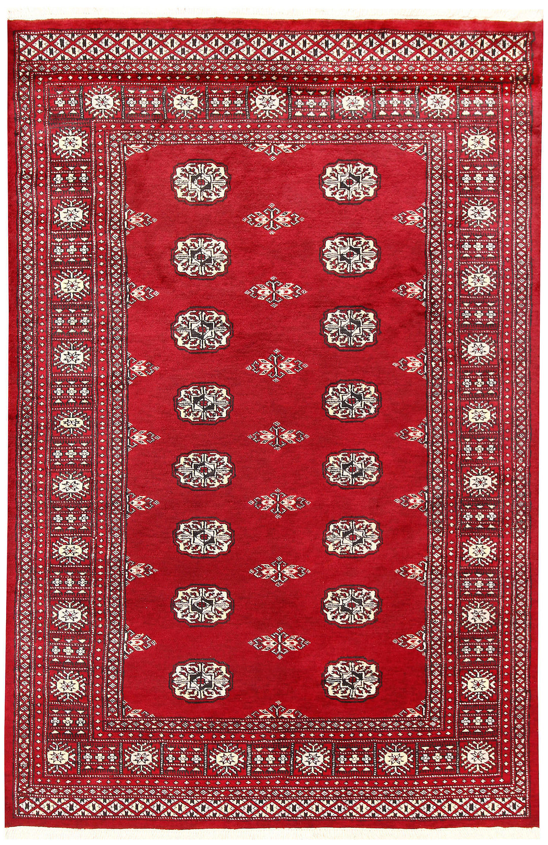 Firebrick Bokhara 4' 7 x 6' 11 - No. 60774 - ALRUG Rug Store