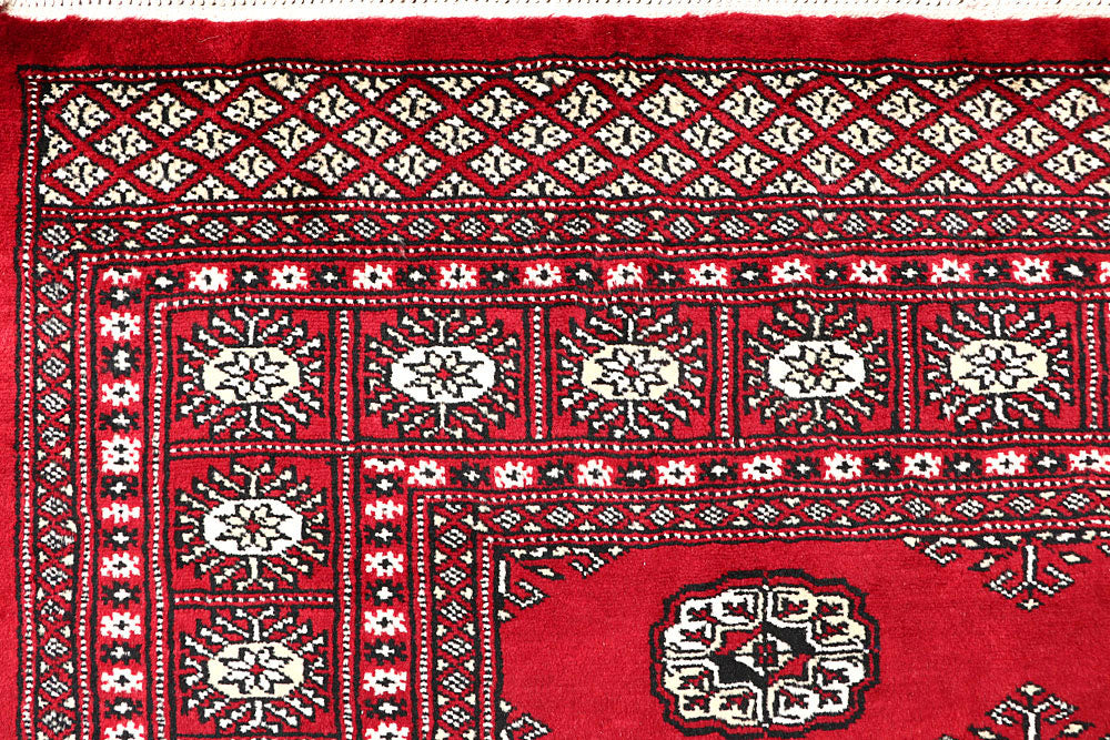Firebrick Bokhara 4' 5 x 6' 8 - No. 60775 - ALRUG Rug Store
