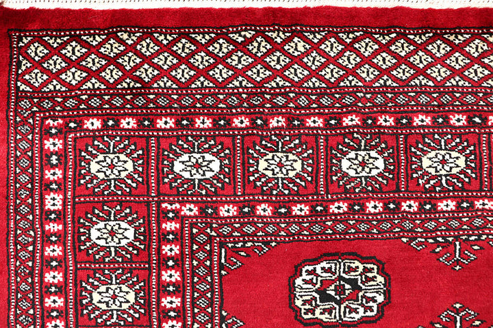 Firebrick Bokhara 4' 5 x 6' 8 - No. 60775 - ALRUG Rug Store