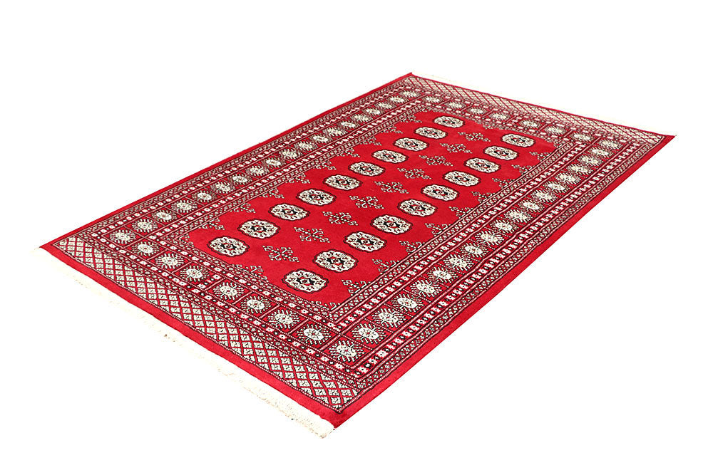 Firebrick Bokhara 4' 5 x 6' 8 - No. 60775 - ALRUG Rug Store