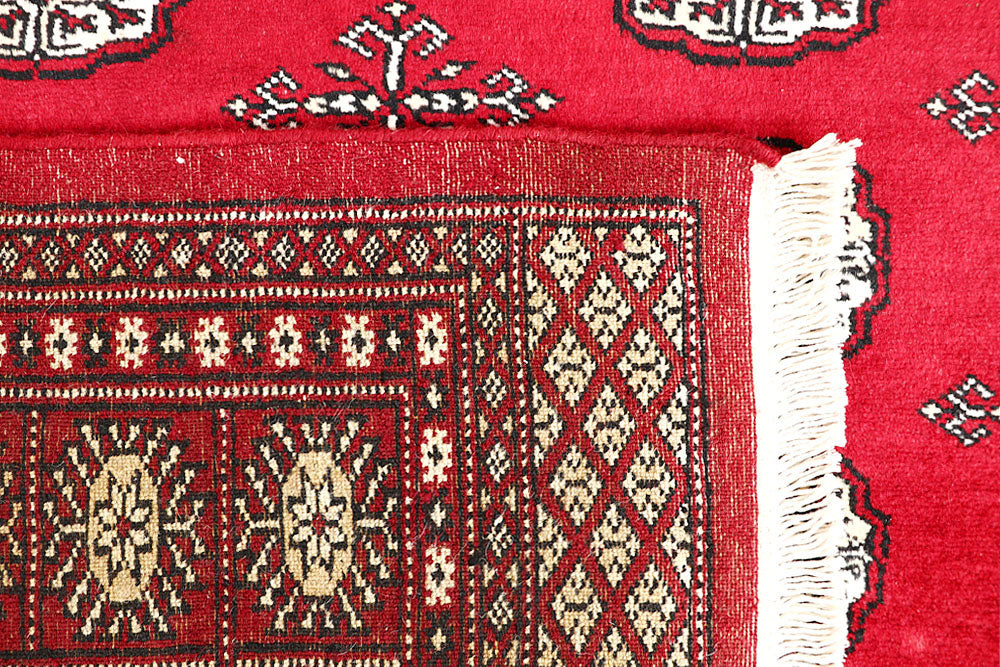 Firebrick Bokhara 4' 5 x 6' 8 - No. 60775 - ALRUG Rug Store