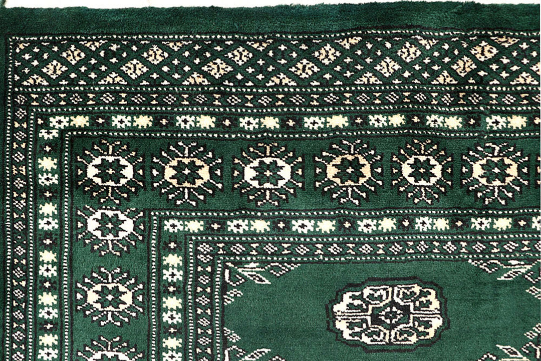 Darkgreen Bokhara 4'  7" x 6'  8" - No. QA52726