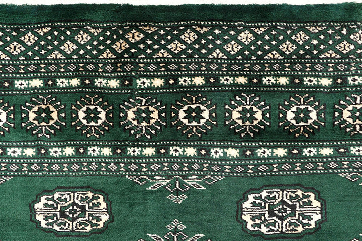Darkgreen Bokhara 4'  7" x 6'  8" - No. QA52726