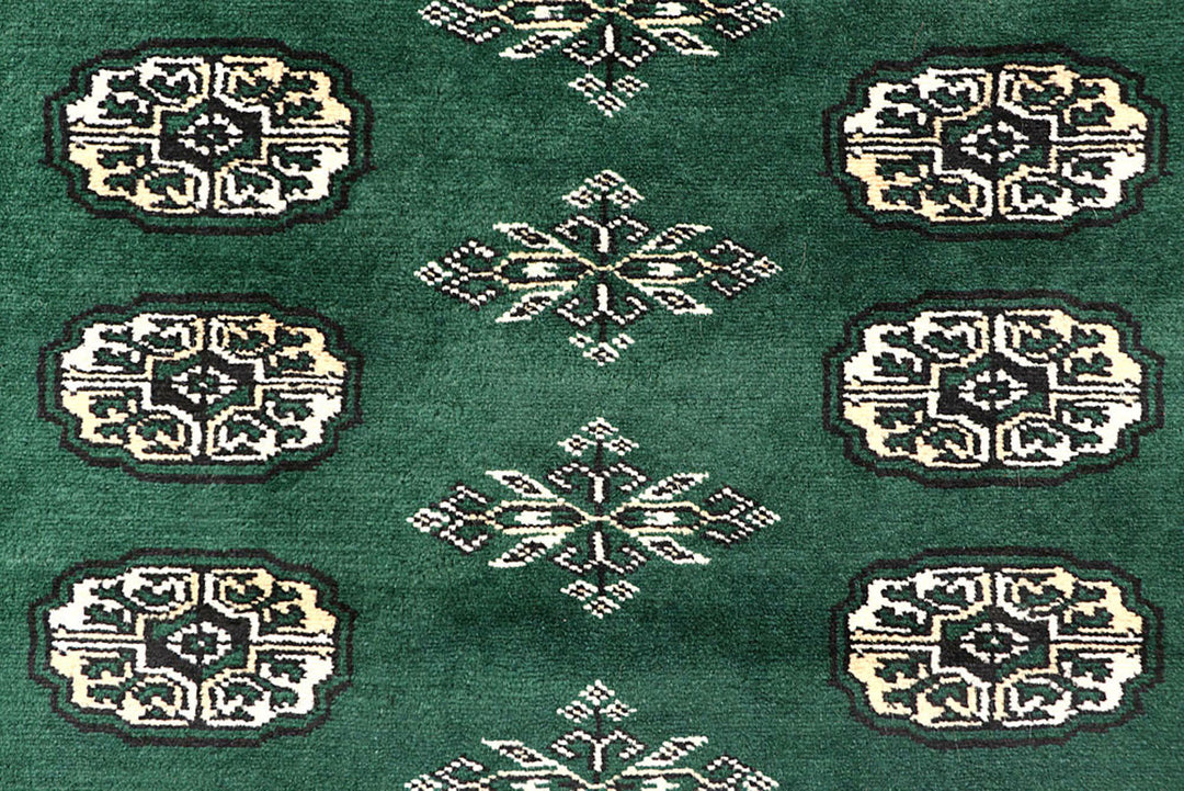 Darkgreen Bokhara 4'  7" x 6'  8" - No. QA52726
