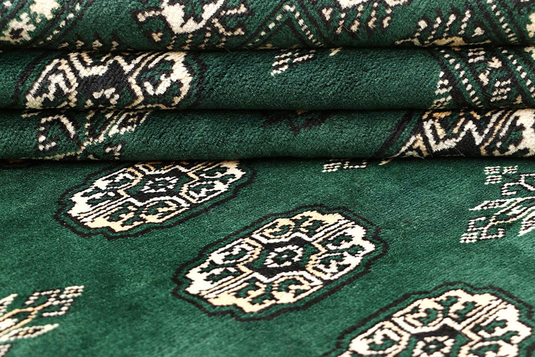 Darkgreen Bokhara 4'  7" x 6'  8" - No. QA52726