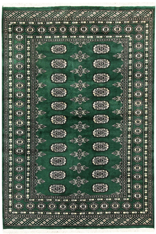 Darkgreen Bokhara 4'  7" x 6'  8" - No. QA52726