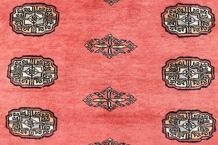 Salmon Bokhara 4' 6 x 6' 3 - No. 60780 - ALRUG Rug Store
