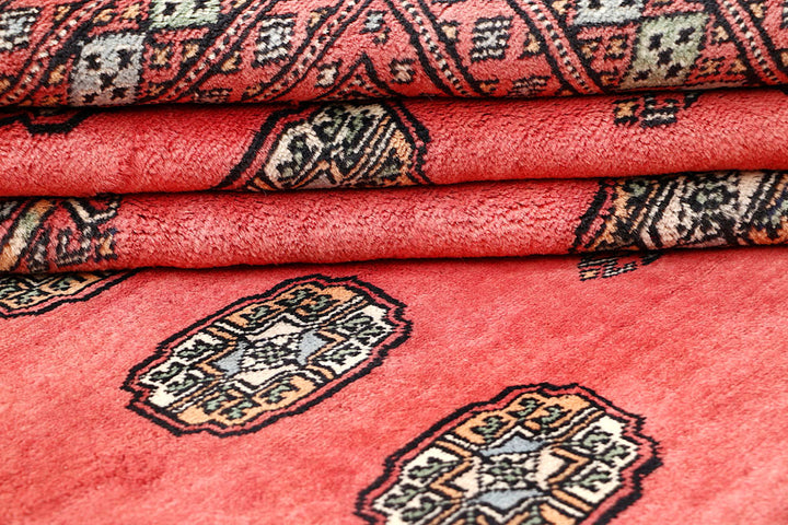Salmon Bokhara 4' 6 x 6' 3 - No. 60780 - ALRUG Rug Store