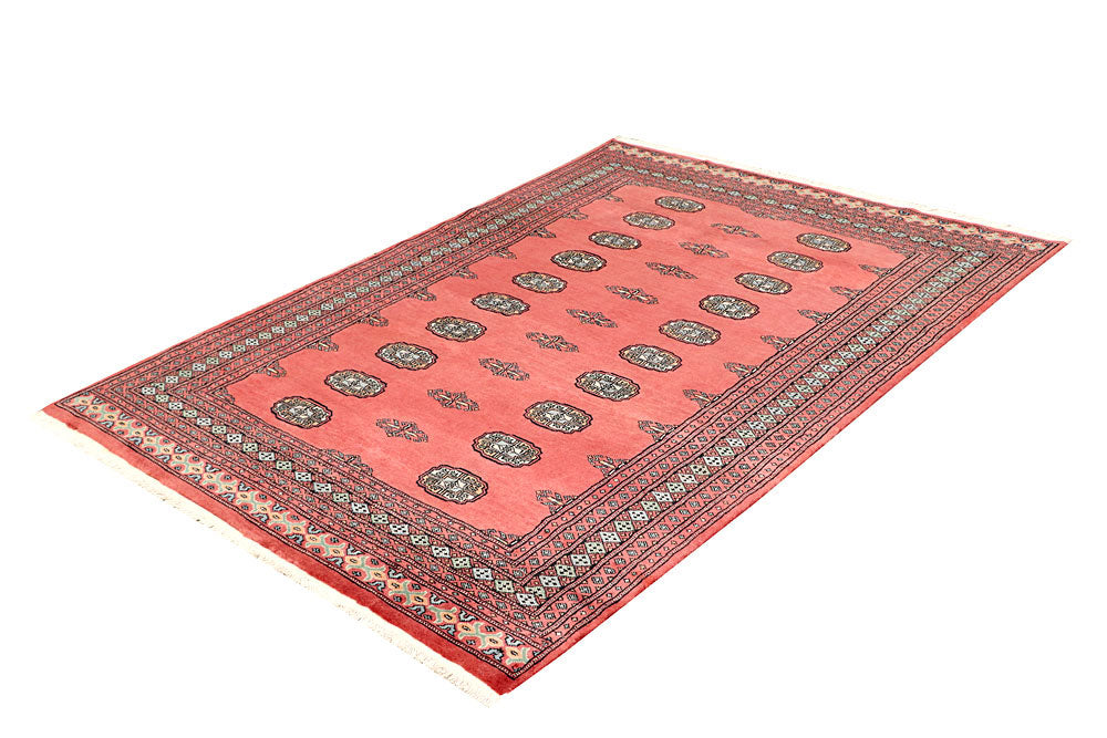 Salmon Bokhara 4' 6 x 6' 3 - No. 60780 - ALRUG Rug Store