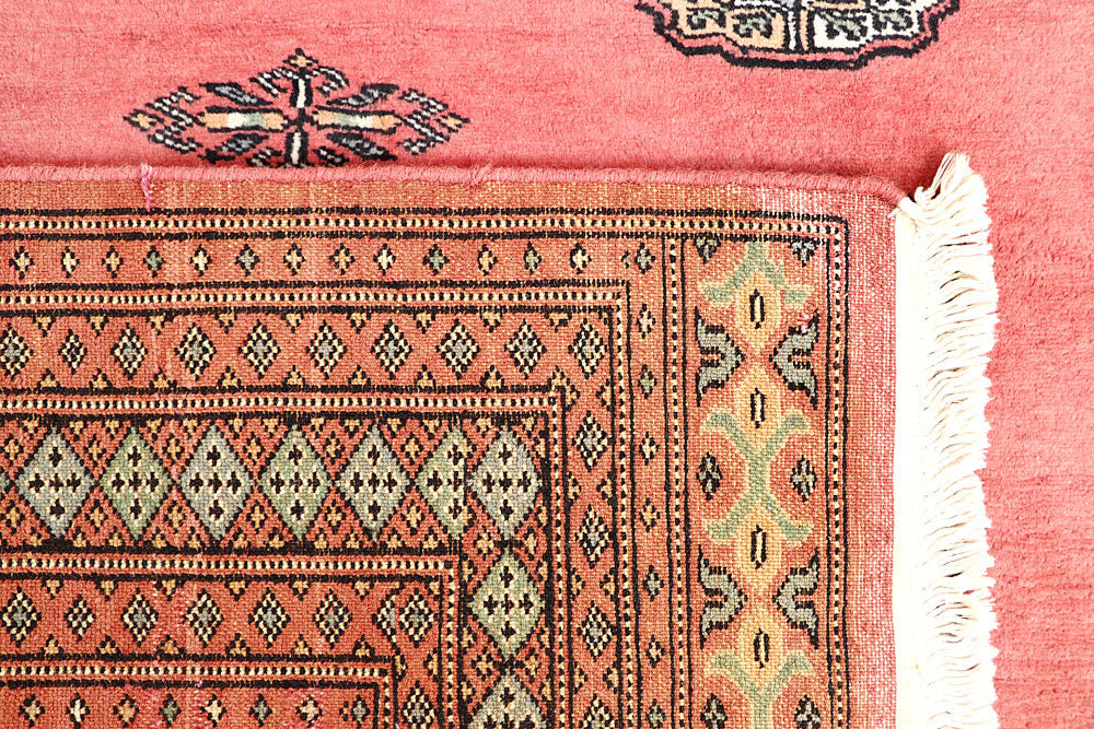 Salmon Bokhara 4' 6 x 6' 3 - No. 60780 - ALRUG Rug Store