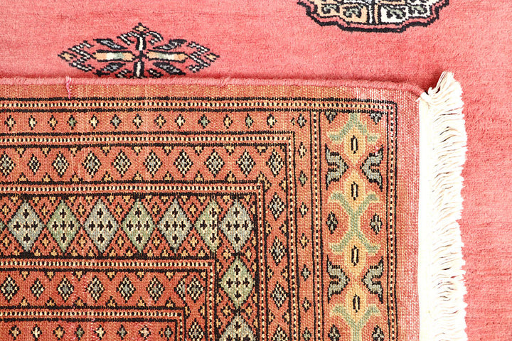 Salmon Bokhara 4' 6 x 6' 3 - No. 60780 - ALRUG Rug Store