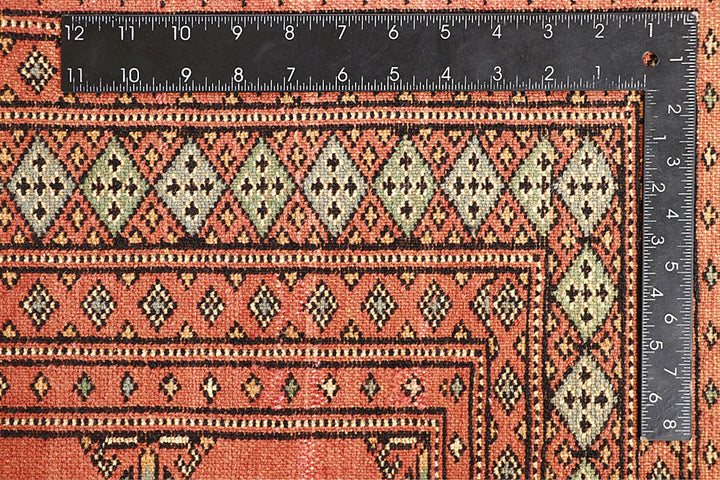 Salmon Bokhara 4' 6 x 6' 3 - No. 60780 - ALRUG Rug Store