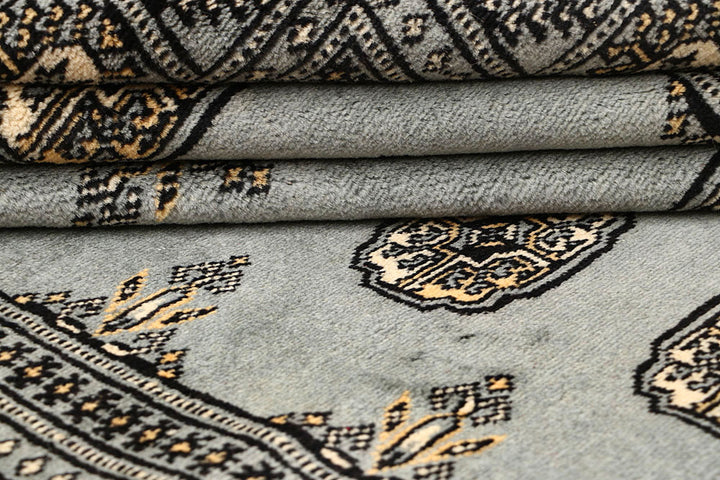 Silver Bokhara 4' 5 x 7' 7 - No. 60788 - ALRUG Rug Store