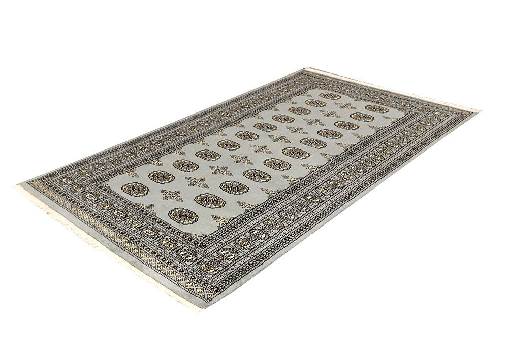 Silver Bokhara 4' 5 x 7' 7 - No. 60788 - ALRUG Rug Store