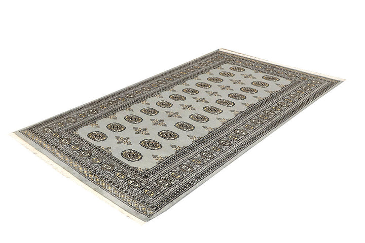 Silver Bokhara 4' 5 x 7' 7 - No. 60788 - ALRUG Rug Store
