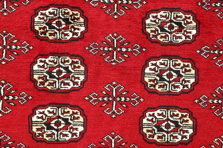 Red Bokhara 6' 6 x 6' 8 - No. 60790 - ALRUG Rug Store