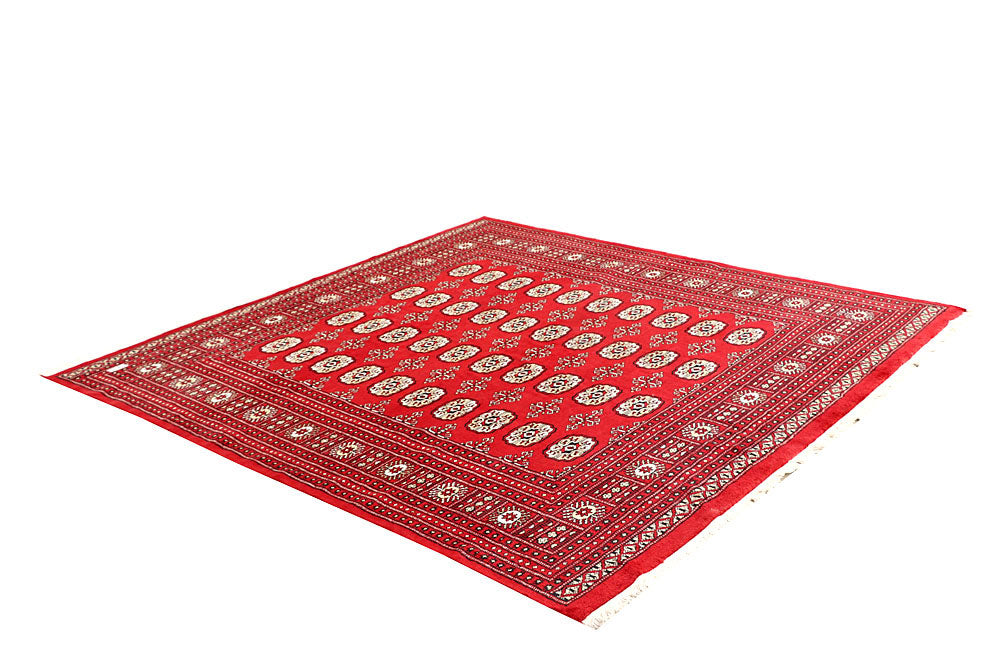 Red Bokhara 6' 6 x 6' 8 - No. 60790 - ALRUG Rug Store