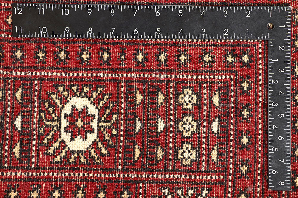 Red Bokhara 6' 6 x 6' 8 - No. 60790 - ALRUG Rug Store