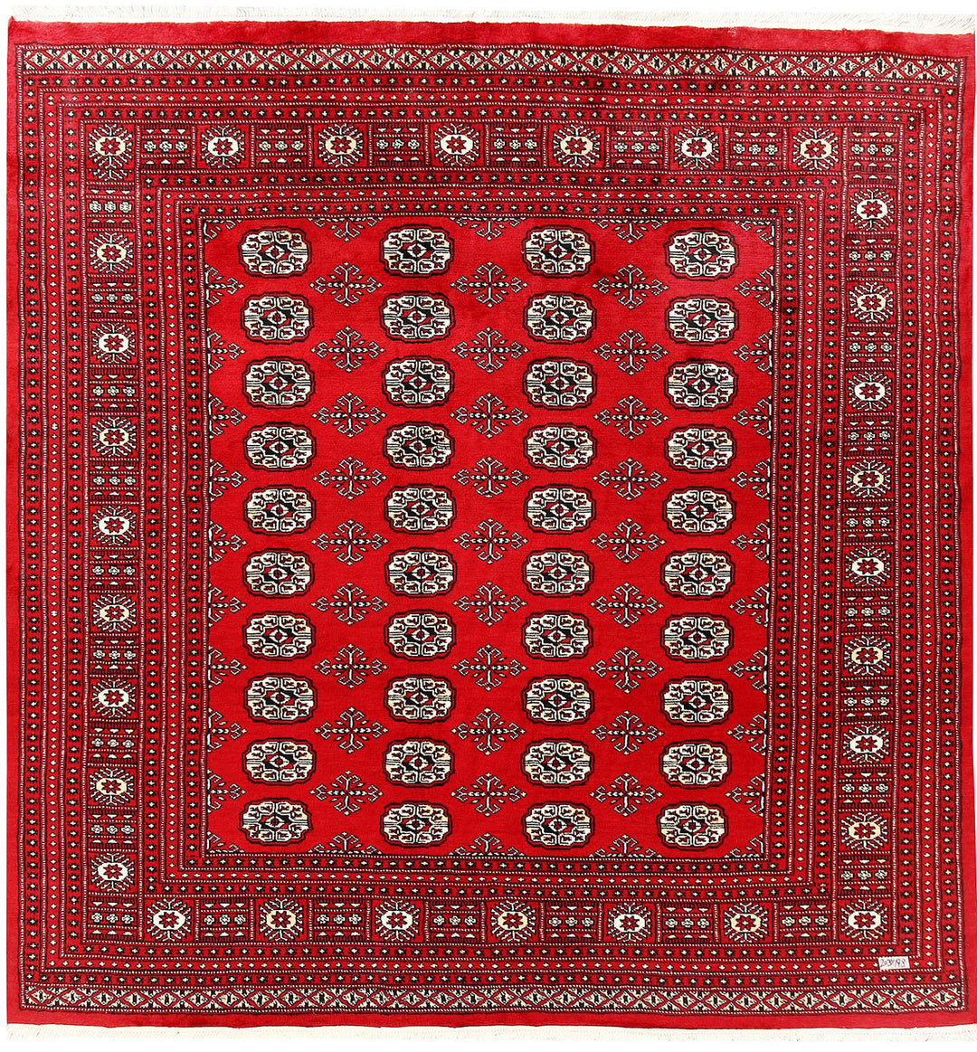 Red Bokhara 6' 6 x 6' 8 - No. 60790 - ALRUG Rug Store