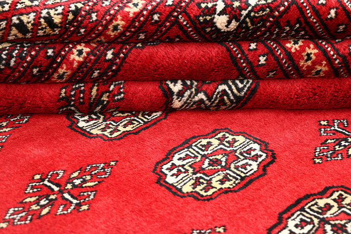 Red Bokhara 6' 4 x 6' 8 - No. 60791 - ALRUG Rug Store