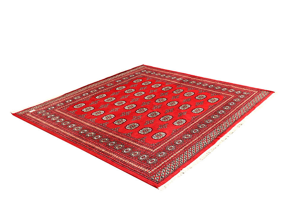 Red Bokhara 6' 4 x 6' 8 - No. 60791 - ALRUG Rug Store