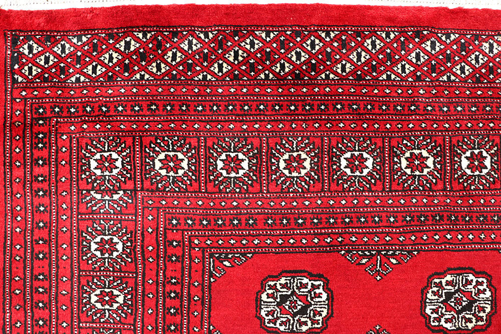 Red Bokhara 6' 6 x 7' 1 - No. 60794 - ALRUG Rug Store