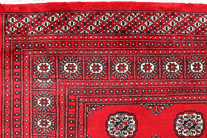 Red Bokhara 6' 6 x 7' 1 - No. 60794 - ALRUG Rug Store