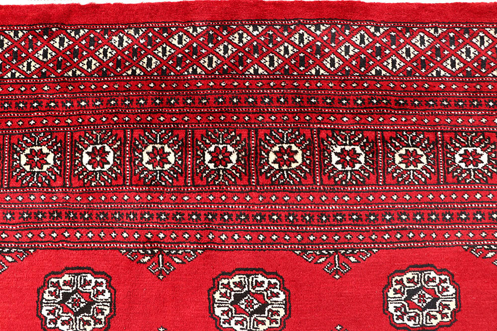 Red Bokhara 6' 6 x 7' 1 - No. 60794 - ALRUG Rug Store