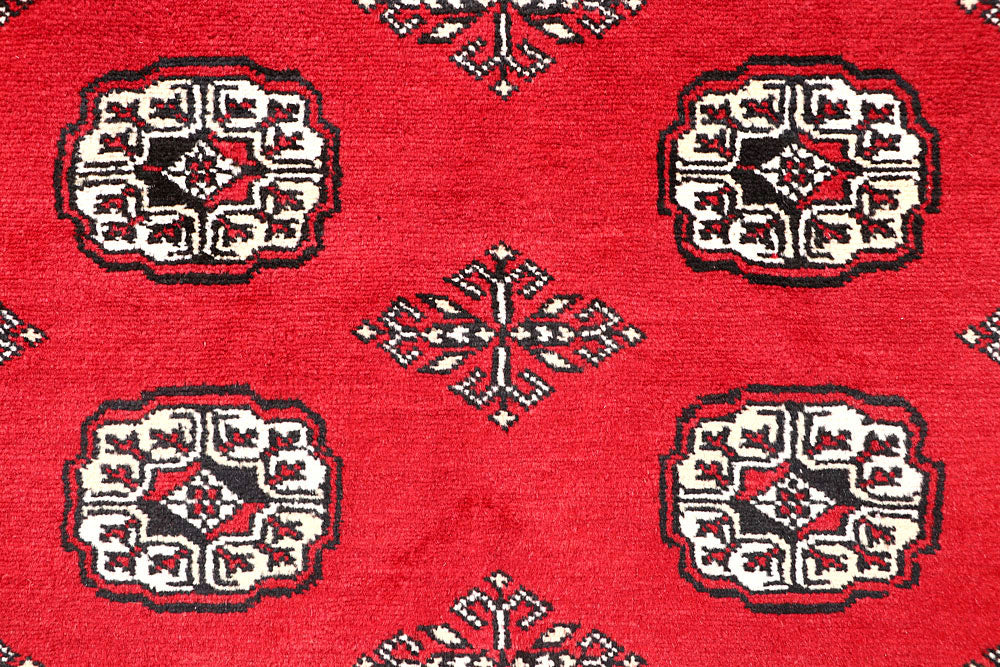 Red Bokhara 6' 6 x 7' 1 - No. 60794 - ALRUG Rug Store