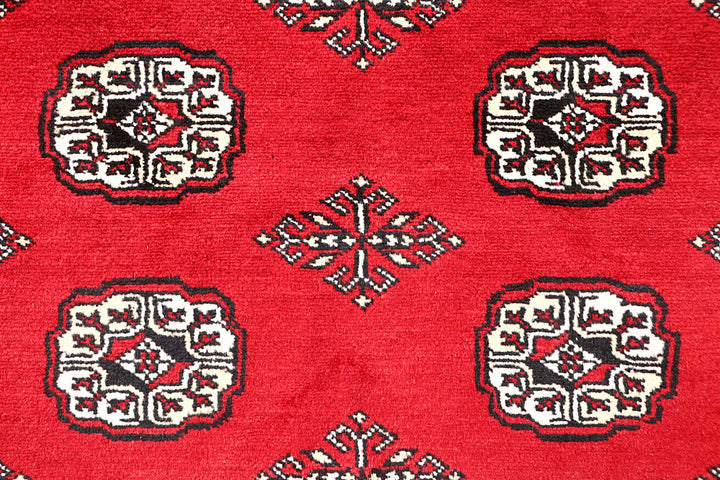 Red Bokhara 6' 6 x 7' 1 - No. 60794 - ALRUG Rug Store