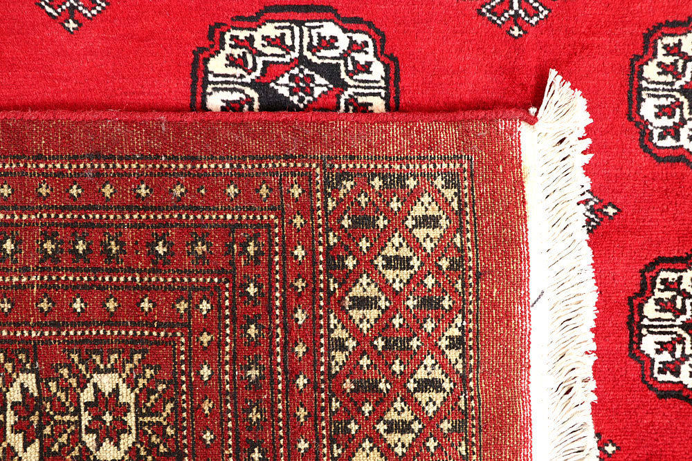 Red Bokhara 6' 6 x 7' 1 - No. 60794 - ALRUG Rug Store