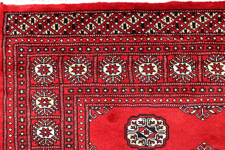 Red Bokhara 6' 7 x 7' 1 - No. 60795 - ALRUG Rug Store