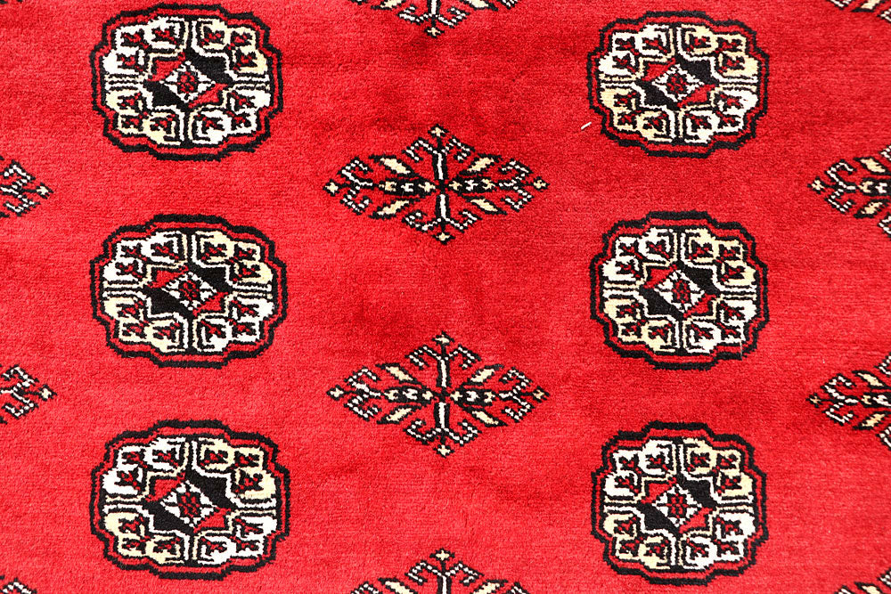 Red Bokhara 6' 7 x 7' 1 - No. 60795 - ALRUG Rug Store