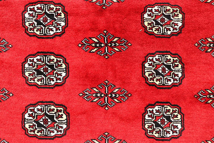 Red Bokhara 6' 7 x 7' 1 - No. 60795 - ALRUG Rug Store